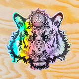 Ignite Tiger Holographic Sticker
