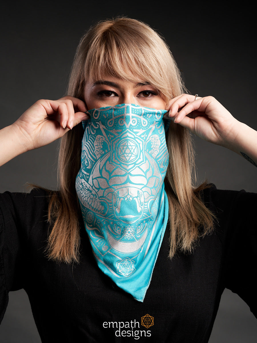 Serenity Bandana - Blue and Silver