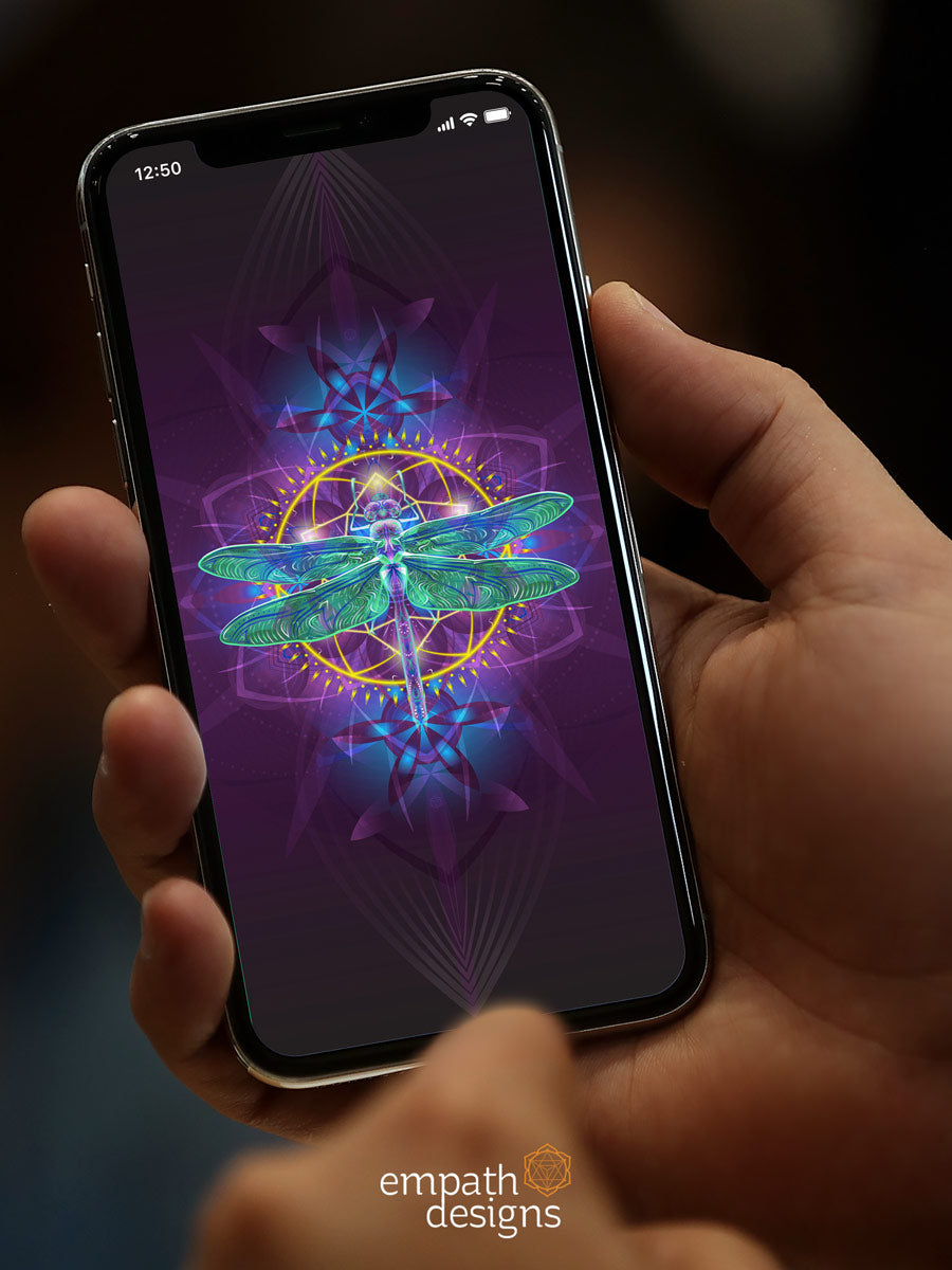 Dragonfly Magick Digital Wallpaper