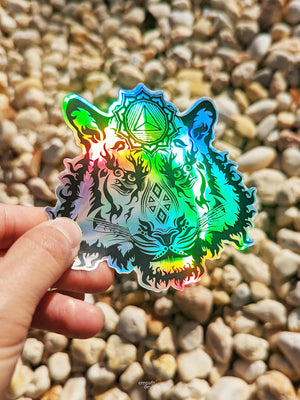 Ignite Tiger Holographic Sticker