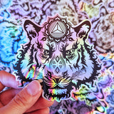 Ignite Tiger Holographic Sticker