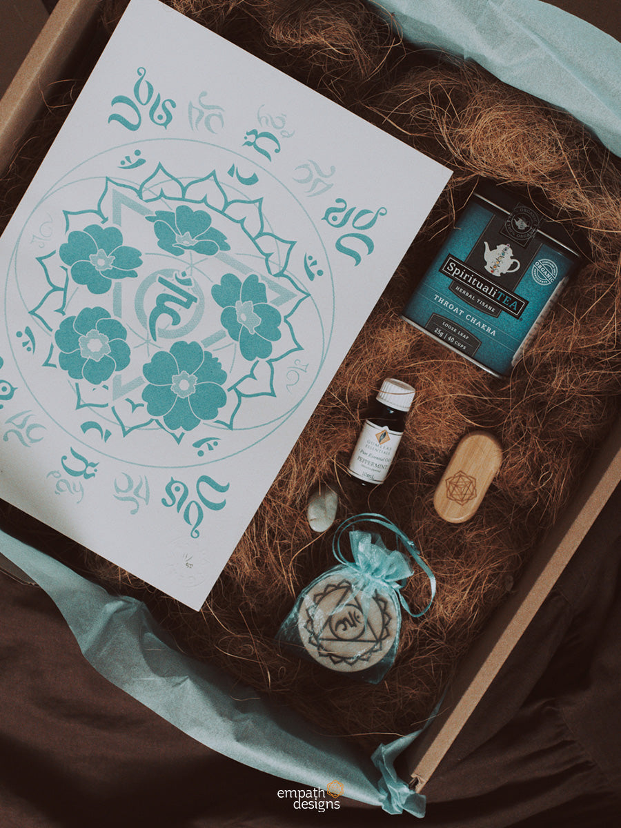 Throat Chakra Perfect Gift Set/Box - Meditation Mindfulness Healing –  sevenzings