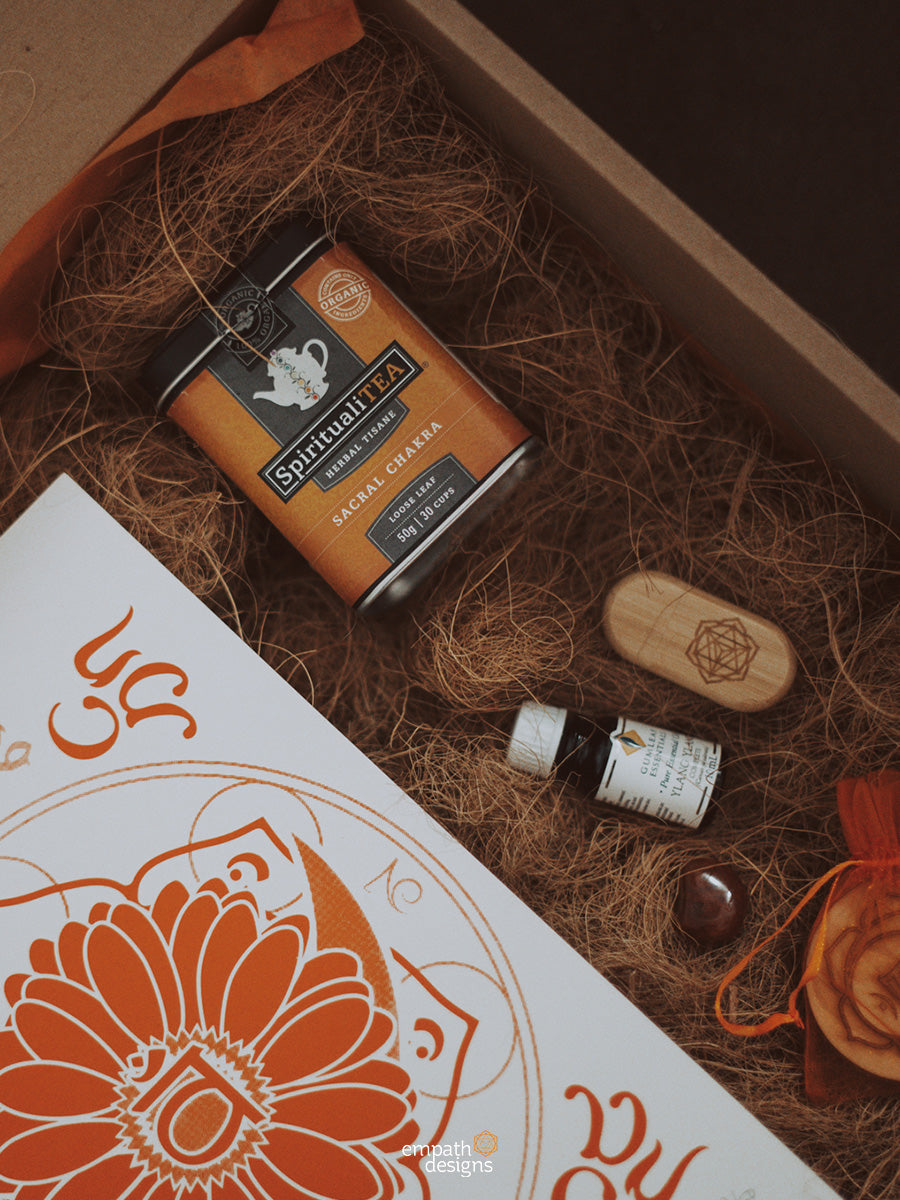 Gerbera Sacral Chakra - Connection Meditation Art Kit / Gift Set