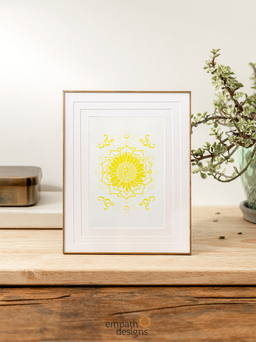 Sunflower - Paper Screen Print