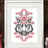 Bengal Tiger - Paper Screen Print
