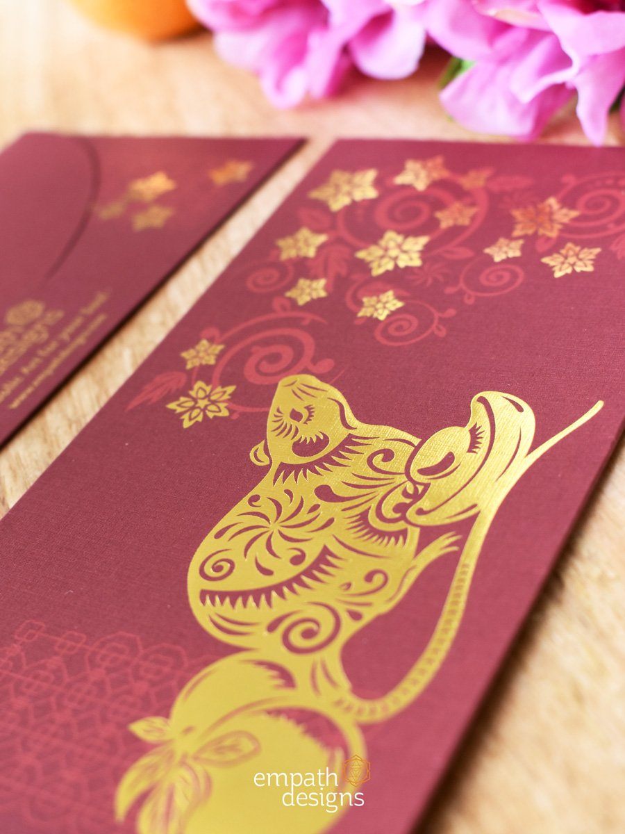 Year of the Metal Rat – CNY Red Packet Festive Packets Empath Designs 
